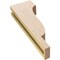Ekena Millwork 3"W x 6"D x 18"H Thin Newport Rough Cedar Woodgrain TimberThane Corbel, Primed Tan CORUR03X06X18NEWRCPR - alternate 5